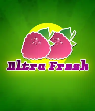 Изображение слота Ultra Fresh от Endorphina, показывающее барабаны с яркими фруктовыми символами.